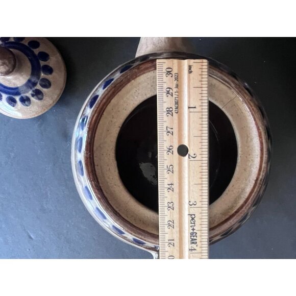 Vintage Mexican Acambaro 1 1/2 qt Handcrafted Ceramic Teapot Decor Piece READ - Picture 5 of 8